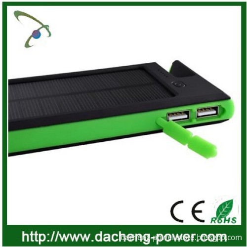 2016 Newly design high capacity 12000mAH mobile solar charger for mobile phone